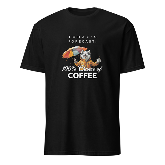 chance of coffee t-shirt